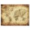 Designart - Ancient Map of The World IV - Vintage Canvas Wall Art Print
